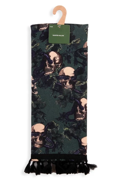 %100 Pamuk Özel Seri 40x65 Halloween Püsküllü El Havlusu Hediye Havlu - Resim 5