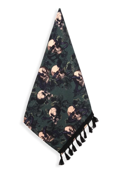 %100 Pamuk Özel Seri 40x65 Halloween Püsküllü El Havlusu Hediye Havlu - Resim 6