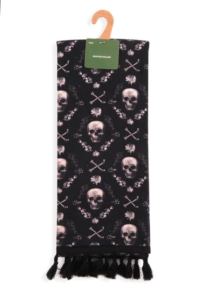 %100 Pamuk Özel Seri 40x65 Halloween Püsküllü El Havlusu Hediye Havlu - Resim 7