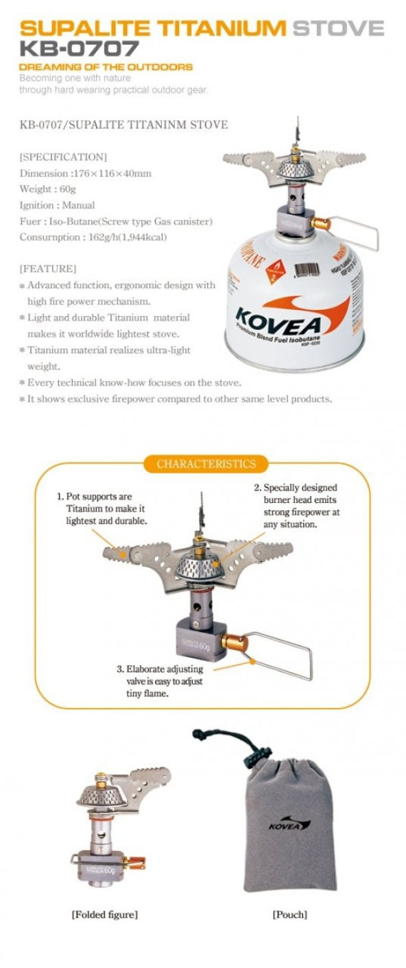 Kovea Supalite Titanium Ocak - 3