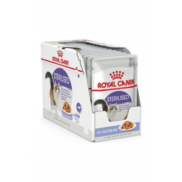 Royal Canin Sterilised Jelly Kısırlaştırılımş Pouch 85 gr 12'li Yetişkin Kedi Konservesi