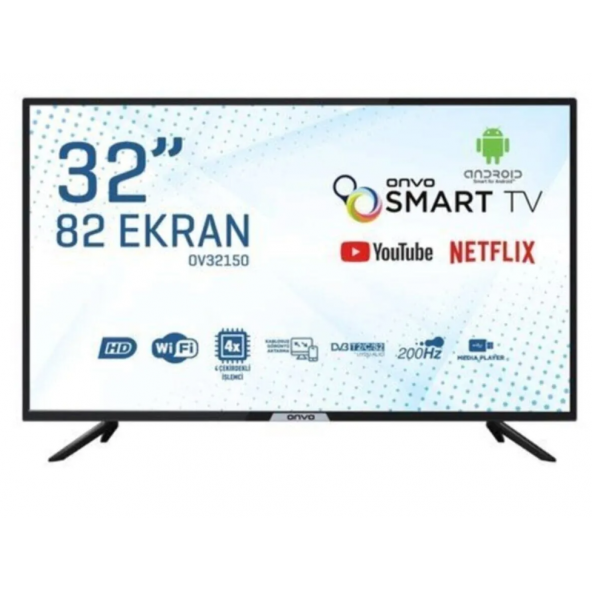 Onvo OV32150 HD 32" 82 Ekran Uydu Alıcılı Android Smart LED TV