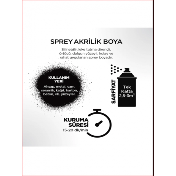 Redcolour Akrilik Sprey Boya 400 Ml - 5