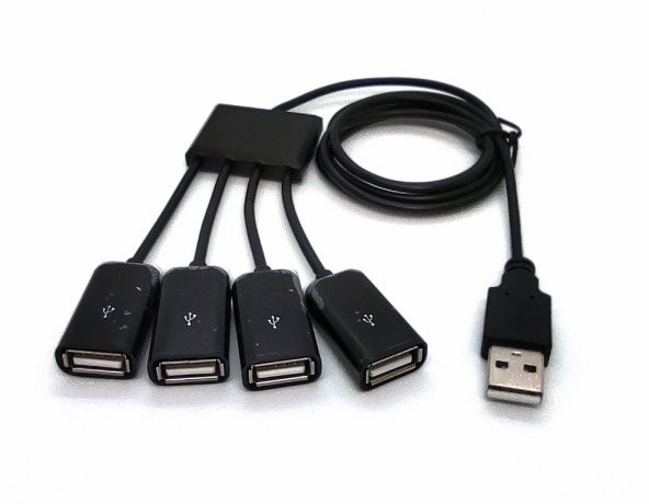 BEEK BA-USB-HB2A-4A USB 2.0 4 PORT KABLOLU HUB (Giriş:USB 2.0 Tip-A => Çıkış: 4xUSB 2.0 Tip-A)