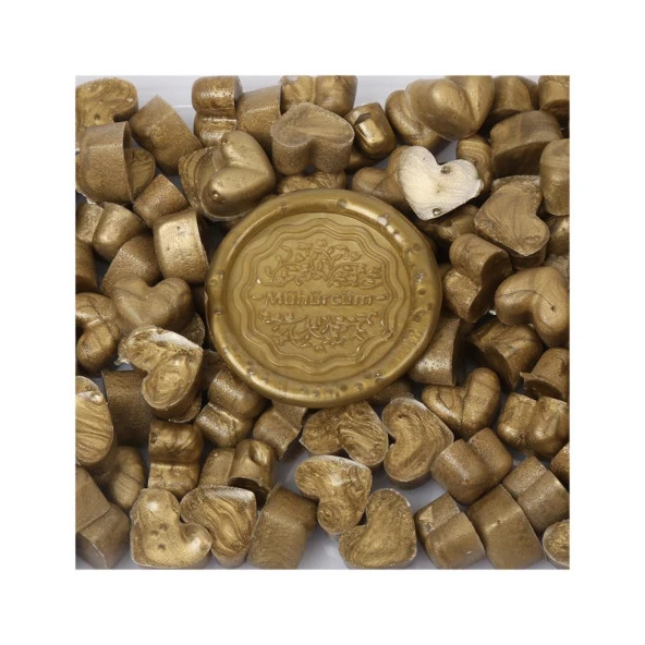 Davetiye Mum Mühürü Uygulama Seti Su Yeşili Renk 310 Botanik Desen - Resim 7