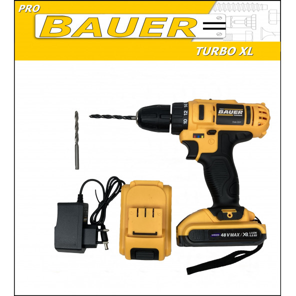 Bauer 58 Volt 6 Amper Şarjlı Vidalama Matkap