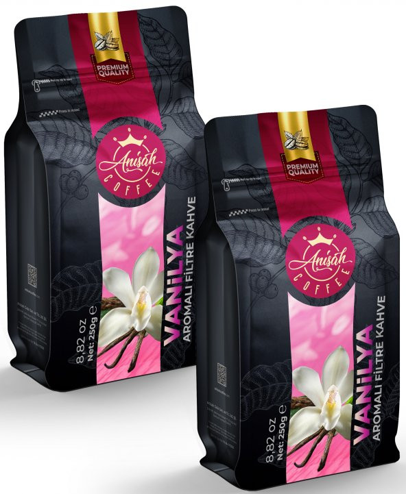 Anisah Coffee Vanilya Aromalı Filtre Kahve 2 x 250 Gram