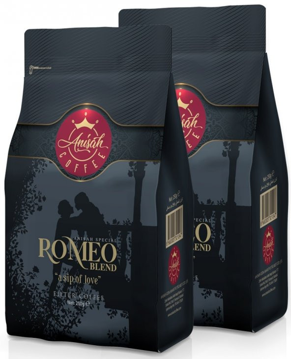 Anisah Coffee Romeo Blend Filtre Kahve 250 Gram - 2li Paket