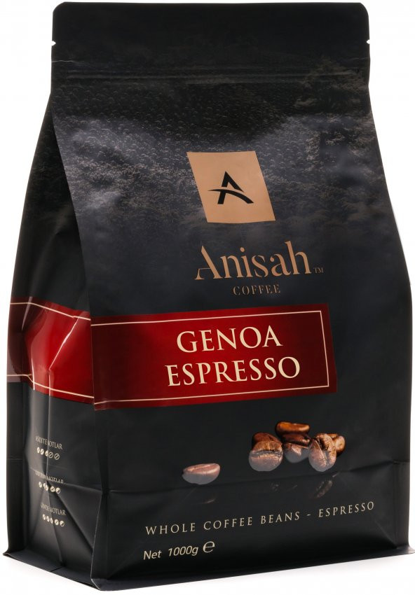 Anisah Coffee Genoa Espresso Koyu Kavrulmuş 1000 Gram