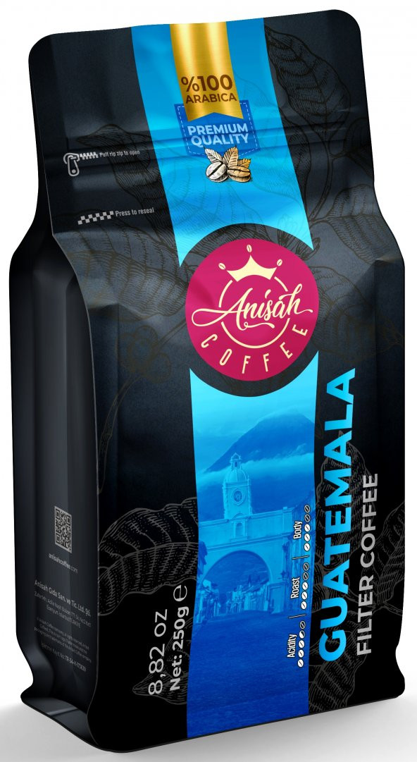 Anisah Coffee Guatemala Öğütülmüş Filtre Kahve 250 Gram