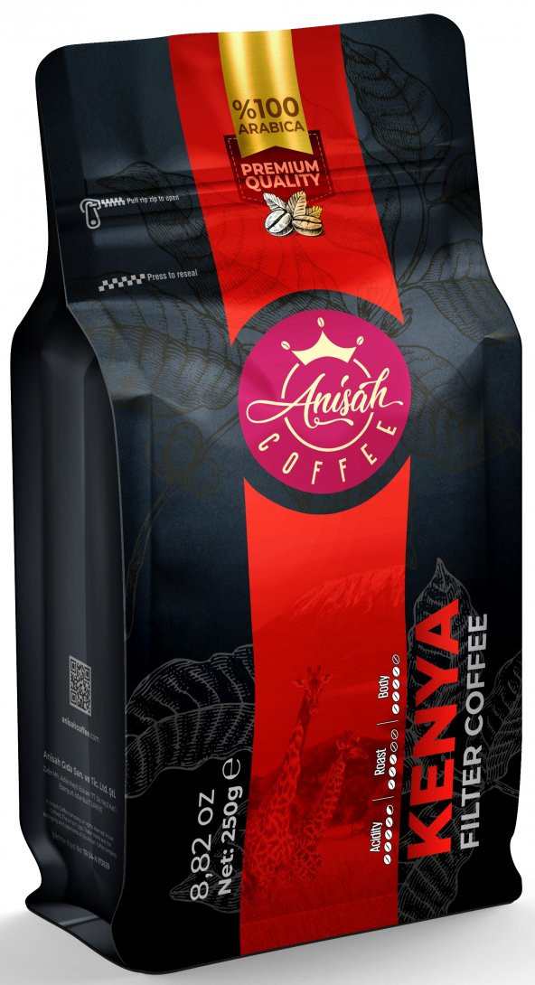 Anisah Coffee Kenya Filtre Kahve 250 Gram