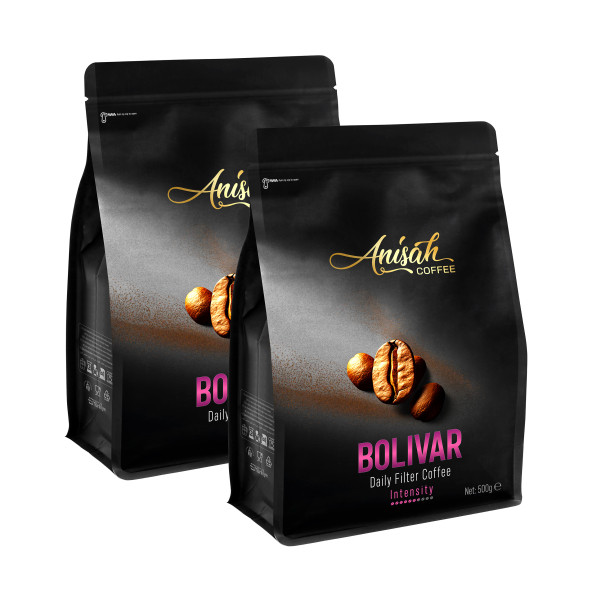 Anisah Coffee Bolivar Öğütülmüş Filtre Kahve 2 X 500 gr