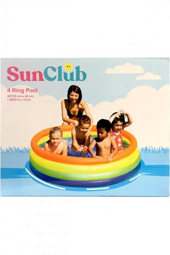 SunClub 150 cm x 40 cm Poşetli Yuvarlak Havuz - Resim 3
