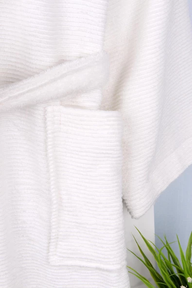 %100 Pamuk Şalyaka Bornoz - Resim 5