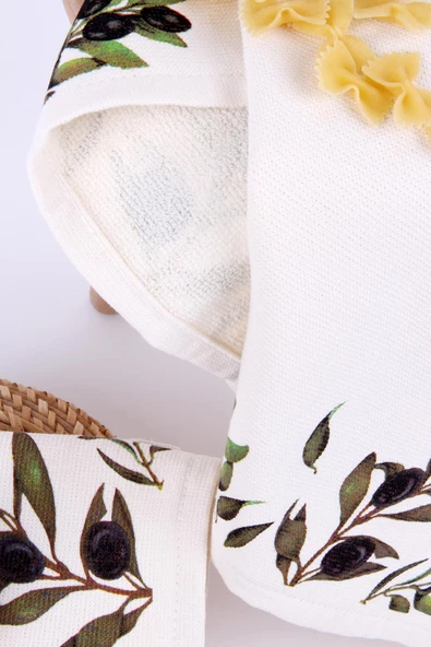 %100 Pamuk 40x65 Mutfak Kurulama Havlusu - Resim 6