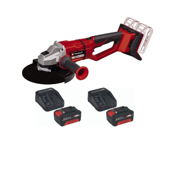 Einhell Axxio 36/230 Q li 2x4.0ah Profesyonel Kömürsüz Akülü Avuç Taşlama