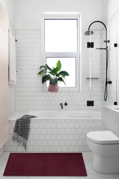 %100 Pamuk 60x100 Banyo Paspası - Resim 7