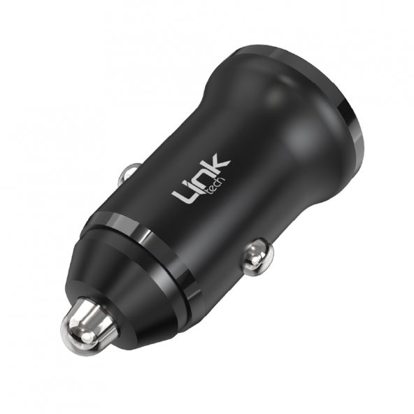 LinkTech C482e 12W 2x USB + Lightning USB Kablo Araç İçi Şarj Aleti Set Siyah - 3