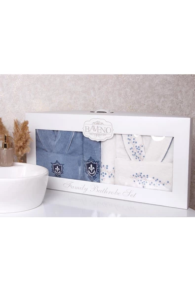 Baveno %100 Pamuk 8 Parça Havlu&Bornoz Aile Çeyiz Seti - 5