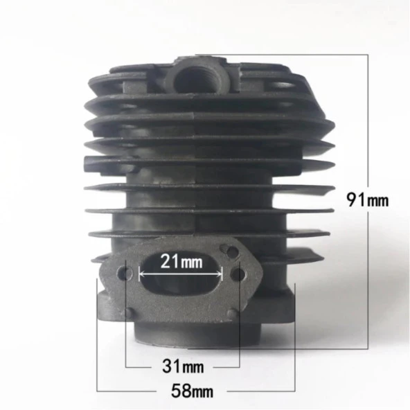 Kmtmak Motorlu Testere 3800 Silindir Piston Seti 39 mm - Resim 2