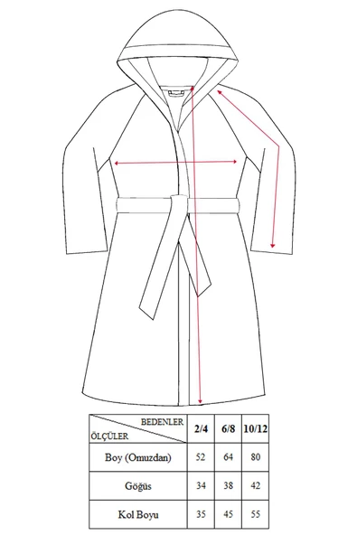 Baveno %100 Pamuk Hayvan Figürlü Kapşonlu Çocuk Bornozu - 7