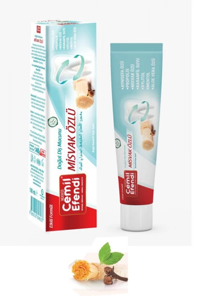 3 Adet Misvak Özlü Karanfil Sulu Diş Macunu 100 Ml - 2