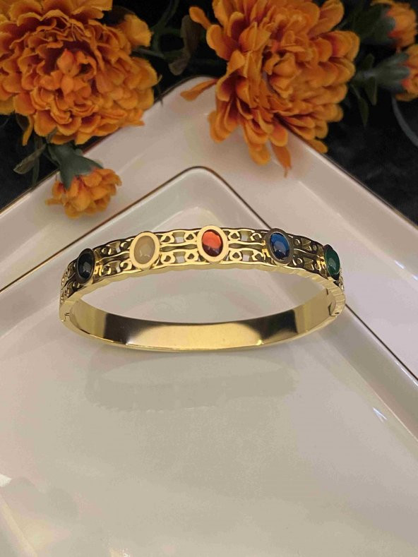 Aksesuar Çarşısı Renkli Taşlı Kelepçe ürün görseli