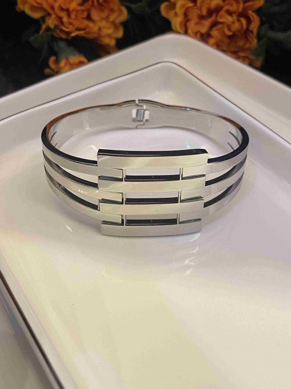 Aksesuar Çarşısı Silver Kaburga Kelepçe - 3