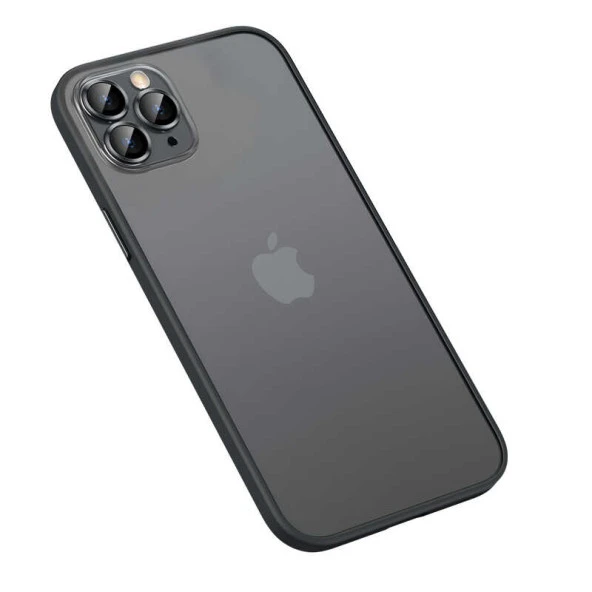 Apple iPhone 13 Pro Kılıf Zore Retro Kapak  Siyah