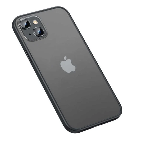 Apple iPhone 13 Kılıf Zore Retro Kapak  Siyah