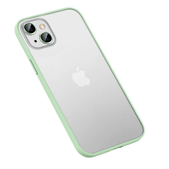 Apple iPhone 13 Kılıf Zore Retro Kapak  Yeşil