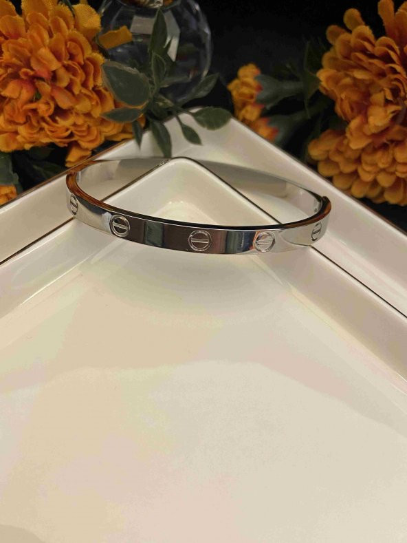 Aksesuar Çarşısı Cartier Model Silver Kelepçe