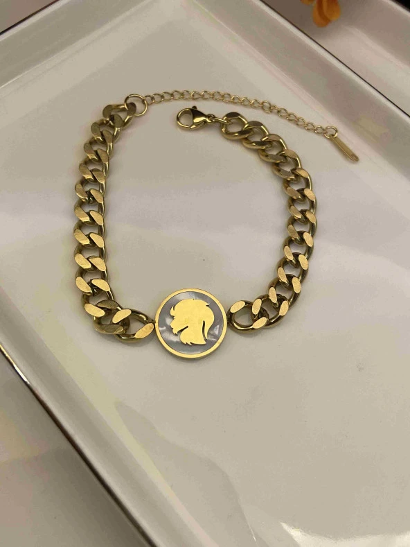 Aksesuar Çarşısı  Sedefli Aslan Figürlü Bileklik ürün görseli