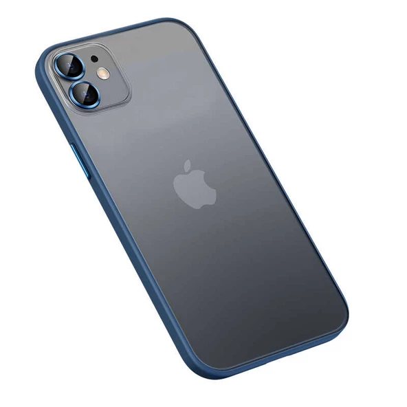 Apple iPhone 11 Kılıf Zore Retro Kapak  Lacivert