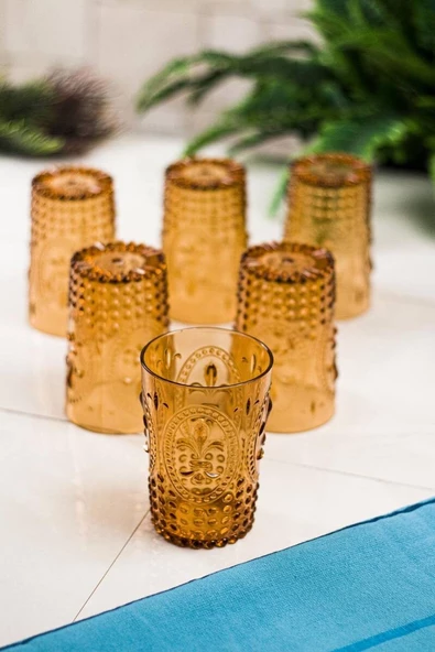 Akrilik Bal Tekli Kısa Bardak & Su Meşrubat Kahve Yanı Bardağı 400 ml ( Cam Değildir ) - 2