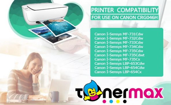 Canon İ-Sensys MF-735Cdwt Muadil Toner Takım / CRG-046H - 2