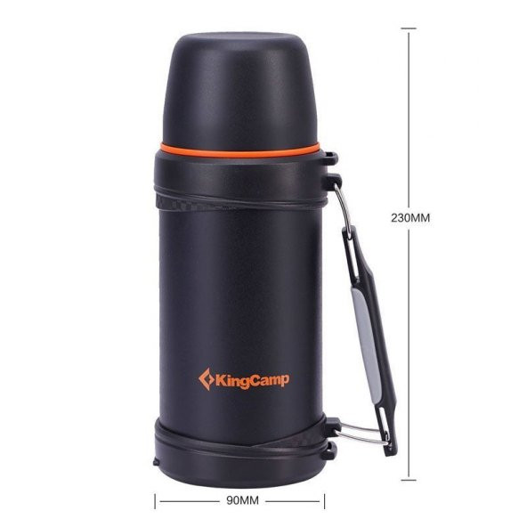 KINGCAMP 750 ML VACUUM SIYAH TERMOS - 2