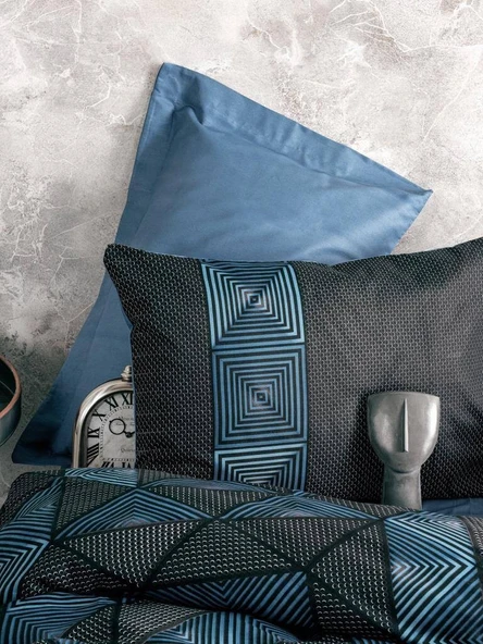 Cotton Box Dark Çift Kişilik Nevresim Takımı Armor Siyah - 2