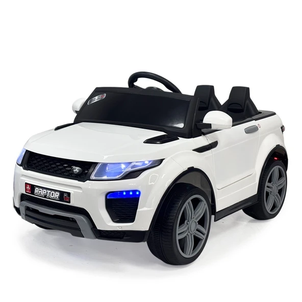 Akar Raptor Akülü Araba Uzaktan Kumandalı 12 v Beyaz