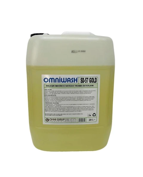 Omniwash Gold Endüstriyel Sıvı Bulaşık Yıkama Deterjanı ve Parlatıcısı 2x20 lt - 2