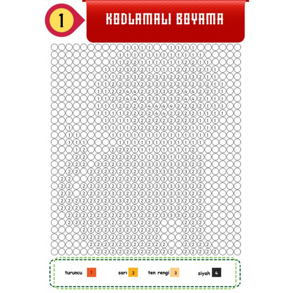 Çocuklar İçin Piksel Boyama Kitabı - 2