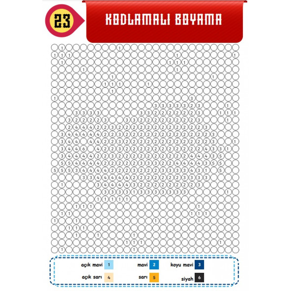 Çocuklar İçin Piksel Boyama Kitabı - 3