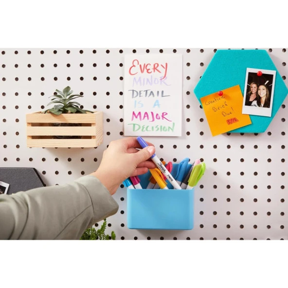 Sharpie Fosforlu Kalem Snote Çok İşlevli Karışık 12 Renk Karışık - Resim 9