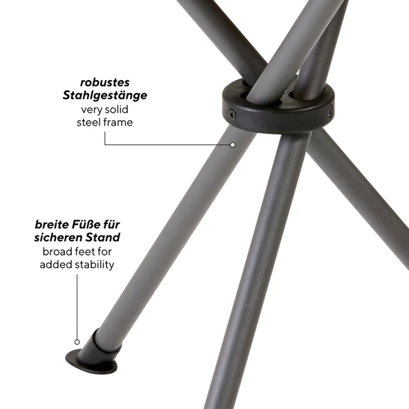Uquip Darcy Tripodlu ve Katlanabilir Yüksek Konforlu Tabure - Resim 7
