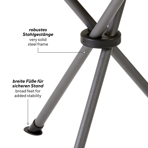 Uquip Darcy Tripodlu ve Katlanabilir Yüksek Konforlu Tabure - Resim 4