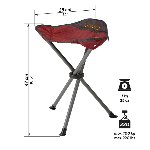 Uquip Darcy Tripodlu ve Katlanabilir Yüksek Konforlu Tabure - Resim 12