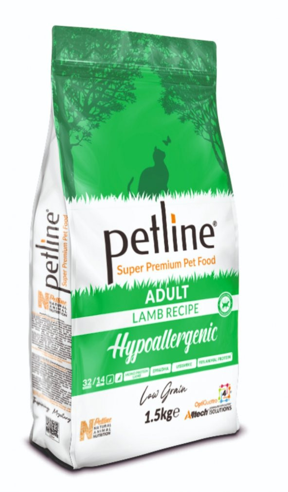 Petline Super Premium Yetişkin Kedi Maması Kuzu Etli 1.5 Kg Hipoalerjenik (Hypoallergenic)
