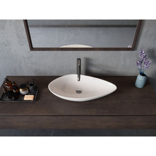 Turkuaz Olive 75x38.5 cm Tezgah Üstü Lavabo