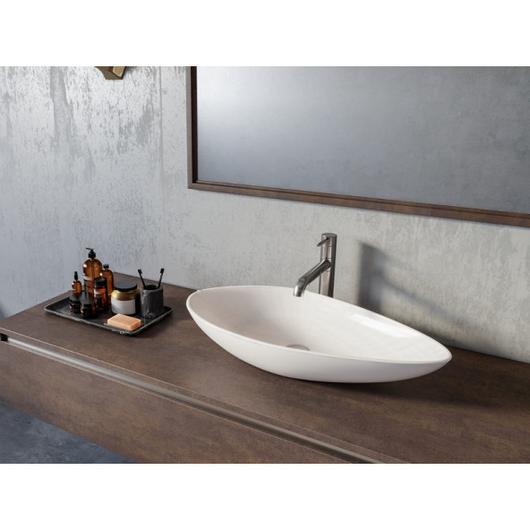 Turkuaz Olive 75x38.5 cm Tezgah Üstü Lavabo - 6