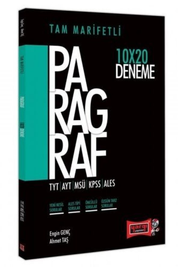 TYT AYT MSÜ KPSS ALES İçin Tam Marifetli Paragraf 10x20 Deneme Yargı Yayınları